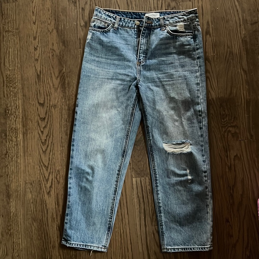 Evidnt LA High Waisted Crop Straight Jean